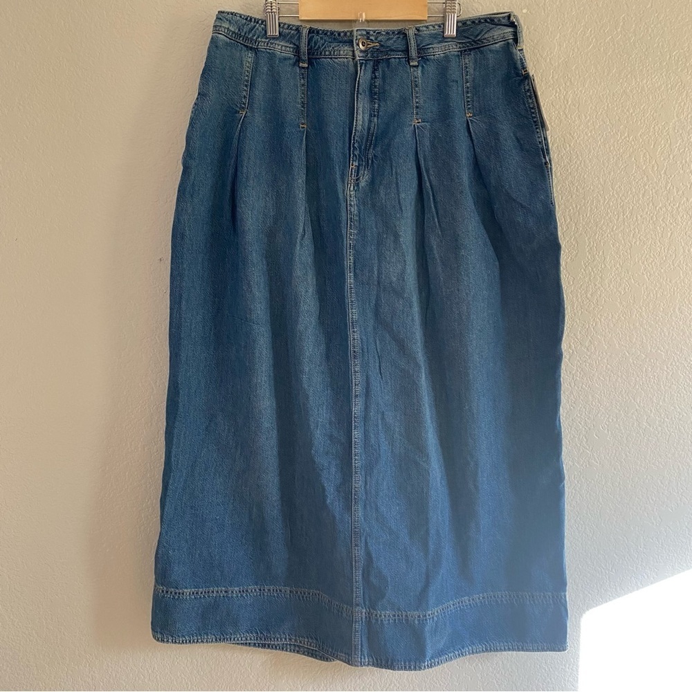 Pilcro By Anthropologie Denim Midi Skirt